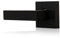 XFORT Quad Passage Knob Set Matt Black, Door Knob for Internal Wooden Doors, Complete Set with Tubular Latch