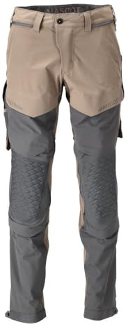 MASCOT Hose mit Knietaschen Dunkel Sandbeige/Anthrazitgrau Customized - 22279-605-5689 - Größe 82C50