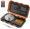 LOFICOPER Digitale Taschenwaage, 50g/0,001g Feinwaage, Milligramm Waage, Präzisionswaage mit LCD Display, 6 Einheiten, 50g Kalibriergewichten, Tara-Funktion - Orange