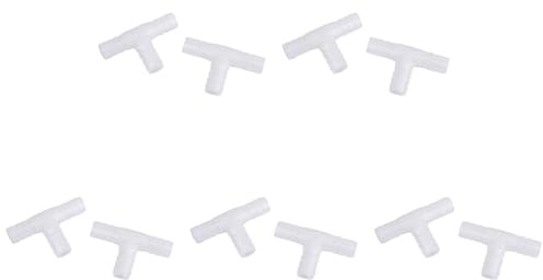 10 raccordi a T in plastica da 12 mm per tubi aria/acqua
