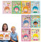 jopiuieo Gesichtsblatt-Aufkleber – 16 Blatt Cartoon-Gesichtswapping-Puzzle-Spiel, kreatives Basteln und Mix-Match-Aufkleberbögen, ansprechendes Puzzle-Spiel für Kinder