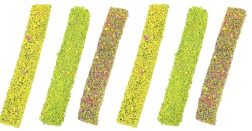 EIHI 6 Pcs Mini buisson de fleurs, Trois styles Arbustes Statique Modélisme Touffe d'Arbustes Statique Herbe Artificielle Modelisme Herbe Miniature Maquette pour DIY Déco Paysage Jardin Féerique