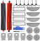SOBEAU Kit de 26 Accessoires pour Roborock S8 MaxV Ultra, 2 Brosses Principales, 4 Filtres HEPA, 4 Chiffons de Nettoyage, 4 Lingettes Latérales, 6 Brosses Latérales, 4 Sacs à Poussière, Pièces de rech
