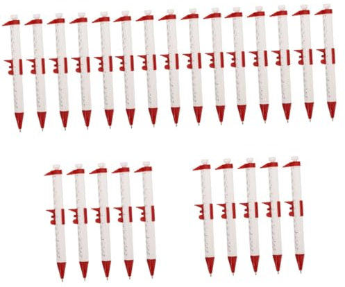 OSALADI 25stücke Multifunktionale Messschieber-kugelschreiber Tragbare Schreibgeräte Mit Integriertem Lineal Kreative Für Schüler Und Ingenieure Rot Und Blau