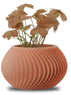 Céleste - Maceta Decorativa de Interior para Plantas Sintéticas, Suculentas y Cactus - Diseño Original de Pequeña Mini Maceta para Casa y Salón