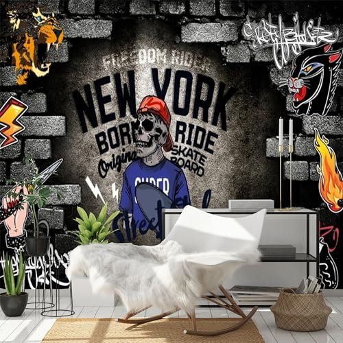 Custom Size Wall Murals - European and American Nostalgic Music Rock Bar - Self-Adhesive Removable Stick Wallpaper for Bathroom