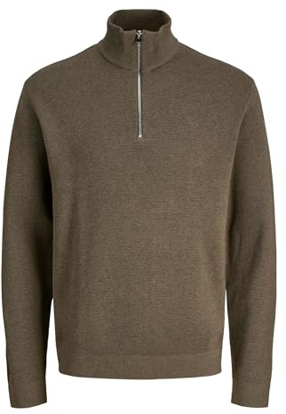 JACK & JONES Herren Jprccmilano Stitch Knit Half Zip Sn Jprccmilano Stitch Knit Half Zip Sn (1er Pack)