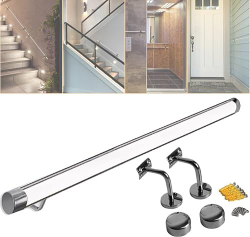 Klare Acryl-Treppe, rutschfest, Kristall-Innenwand-Set, 90 cm bis 6 m Länge, ideal für Treppen