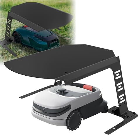 HENGMEI Mähroboter Garage Schutzüberdachung für Rasenroboter Klappbare Überdachung Dach UV-Schutz Carport für Mähroboter Rasenmäher Rasenroboter Automower, 77x94x36cm