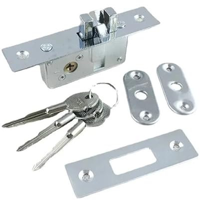 SHUNMIN Einsteckschloss Einsteckschloss, Zugtor-Hakenschloss, Schlosskörper aus Legierung, for gerahmte Glastüren, robust, langlebig, Türbeschläge TüRschloss