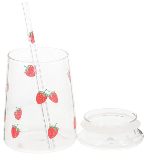 Zerodeko Tasse Verre Transparent Avec Couvercle Pour Eau Tasse à Boire Pour Maison à Eau