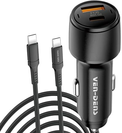 USB C Car Charger, 38W Fast Charge Car Charger Adapter For FAIRPHONE 6/FAIRPHONE 5/FAIRPHONE 4 Dual Port Cigarette Lighter USB Plug