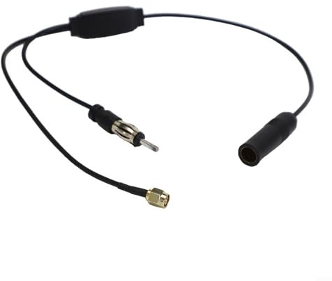 FMAM Radio Aerial Cable Adapter with DAB Extension for Car and SMB Interface