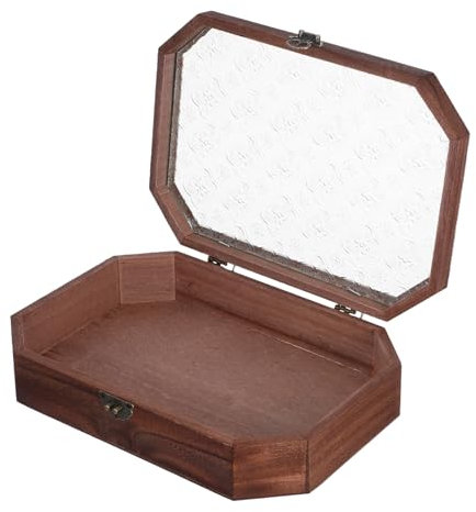 BESTYASH Armadio stoccaggio in organizzatore tè per bustine tè mobile contenitore con cassetti piccole scatole in armadio in vetro