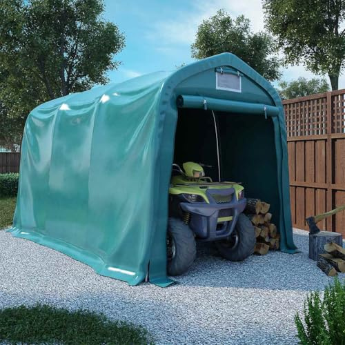 Hommdiy Garagenzelt PVC 2,4x3,6 m Grün