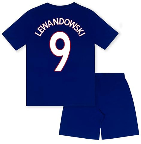 FC Barcelona Boys Short Pyjamas Lewandowski 9 Reflex Blue - Age 8-9 Years