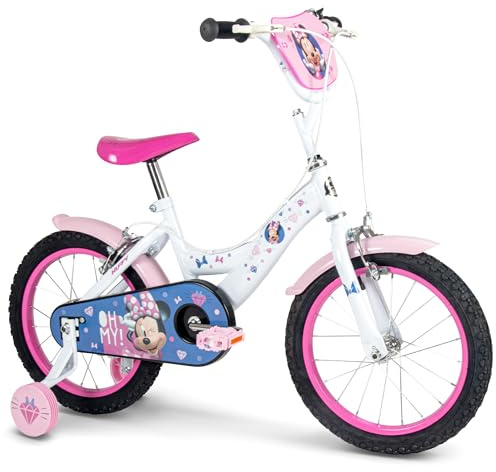 Huffy Disney Minnie Mouse Kinderfahrrad 12/14/16 Zoll mit Stützrädern