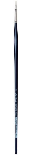 da Vinci Oil & Acrylic Series 7105 Impasto Paint Brush, Flat Extra Stiff White Synthetic, Size 2