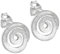 Vinani Damen Ohrringe 925 Silber - Ohrstecker Set für Frauen aus 925 Sterling Silber Spirale gebürstet gebogen OSQ