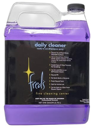 Fred's Daily Cleaner - Multi-Surface, Natural Stone Safe, Neutral pH, Streak-Free Counter Cleaner Gallon Refill