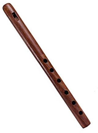 13 Indian Musical Instruments sculpté à la main Flûte en bois avec Rustic Finish