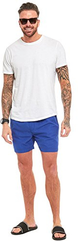 Mens Swim Shorts Boys Mesh Lining Swimwear Swimming Board Running Sports Gym Summer Holiday Beach Surf Surfing Lined Short Casual Comfort Fit Trunks Pants with Pockets(Royal Blue,M)