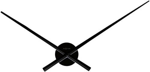 NeXtime 3118ZW große Wanduhr HANDS, nur Zeiger, aus Aluminium, Schwarz, ø 70 cm, 1 Stück