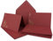 20x Faltkarten-Set mit Umschlägen DIN B6 - Dunkelrot (Rot) mit goldenen Metallic Sternen - 11,5 x 17 cm - bedruckbar - Ideal für Weihnachtskarten