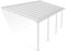 Palram Canopia Olympia Terrassenüberdachung 3x7 - Gestell aus Alumiuium & 16 mm Polycarbonat - Terrassendach Für den Ganzjährigen Gebrauch Geeignet, Weiß, 739 x 295 x 305 cm