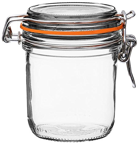 Terrines le Parfait Super – Col Large Français bocaux de conservation en verre – Lot de Grand Public Fin 275ml - 10oz claire