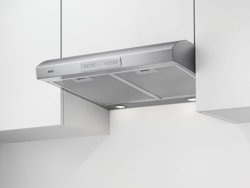 AEG DUB2621M - Campana extractora para empotrar (60 cm, acero inoxidable, máx. 81 m³/h, mín. 64 – máx. 68 dB (A) / D/teclas SoftTouch/acero inoxidable