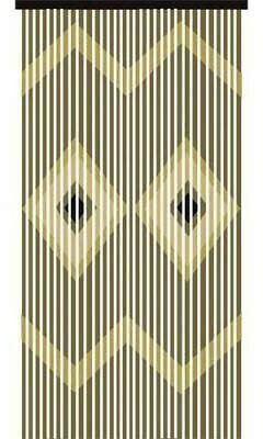 Caprican Tuscany Provence Wooden Bamboo Beaded Door Curtain Blind Fly Bug 90 x 180cm Wood (Large Diamond (11-087D))