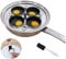 Sartén escalfadora de huevos de 4 tazas, olla de huevos escalfados de acero inoxidable, juego de utensilios de cocina de inducción con 4 tazas antiadherentes grandes sin PFOA y espátula de silicona