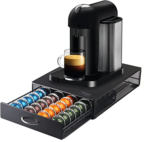 Capsule Storage Drawer For Nespresso Vertuoline Coffee Capsules/Storage Stand (40 Storage Capacity)