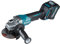 Makita GA012GD202 40V Max XGT Brushless 115mm Angle Grinder Complete with 2 x 2.5 Ah Batteries, Fast Charger and Interchangeable Adapter Set Supplied in a Makpac Case