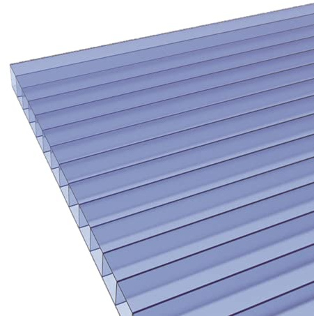 Lastra policarbonato alveolare Sp.6 mm trasparente (1050x580 mm) confezione 5 pezzi