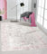 the carpet Elira Teppich, Flachgewebe, Robust, Modernes Design, Vintage Optik, Used Look, Superflach, Baumwolle, waschbar, Bordüre, Rosa, ca. 140 x 200 cm