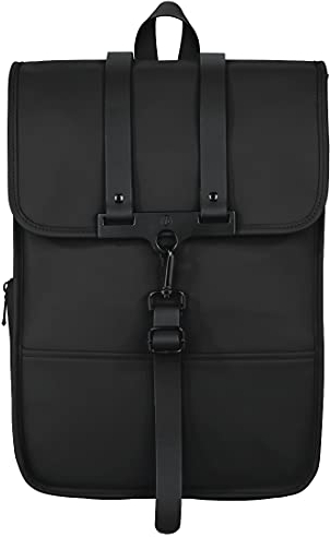 Hama Laptoprucksack 15.6 Zoll, 40 cm (Laptoptasche für Damen und Herren, Leichter Rucksack aus wasserabweisendem Material, Tasche mit Tabletfach, verstellbaren Schultergurten, Trolleyband) schwarz