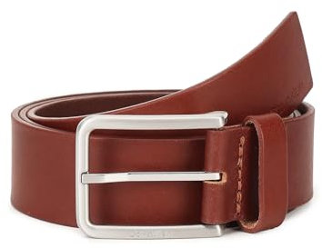 Calvin Klein Herren Gürtel Ledergürtel, Braun (Dark Tan), 105