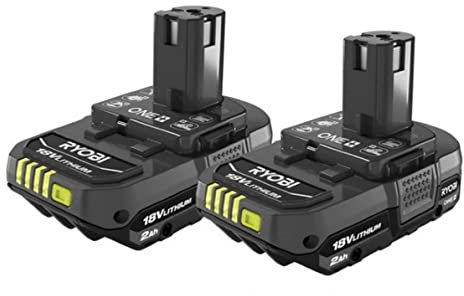 RYOBI ONE+ 18V High Performance Lithium-Ion 2.0 Ah Compact Battery (2-Pack)