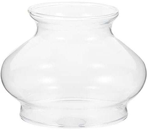 Didiseaon Öllampe Ersatzglas Petroleumlampe Lampenglas Stil 2 Transparente Windlichtglas für Öllampe Lotus Kerzenständer Kerzenhalter Windlichter Gläser Tempel Party Zuhause