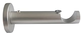 Sento Metall Zubehör für Ø 16 mm Gardinenstangen in Chrom Matt Ø 16mm Wandhalter Modern