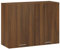 WIFESE Hängeschrank 80x31x60 cm 2 Fächern Küchenschrank Für Wohnzimmer Küche Schrank Küchenzeile Wandschrank Badezimmermöbel Badezimmerschrank Cabinet Braun Eichen Optik Holzwerkstoff