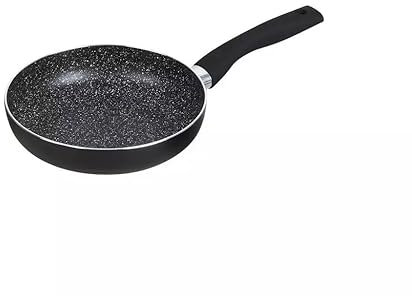 Luckyberg Bratpfanne/Grauer Marmor/Pfannenbreite von 14 cm bis 28 cm | Antihaft und Kratzfest| Universalpfannen für alle Herdarten | spülmaschinenfest (Ø 14cm)