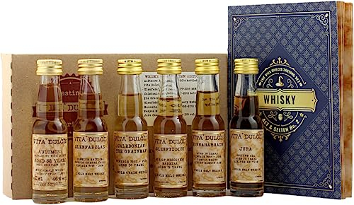 Vita Dulcis Whisky Alt & Selten No. 2 Tasting Probierset | 6x0,02l mit Verkostungsbooklet | Probier Set | Whisky Set