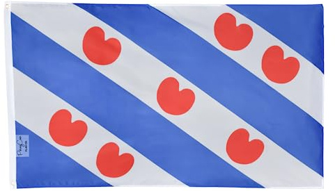 Flagge, 90 x 150 cm, ohne Fahnenmast, Friesland, Niederlande, Niederlande, Herzen