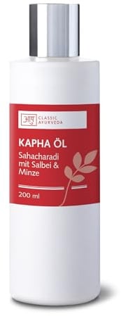 Classic Ayurveda - Kapha Öl (Sahacharadi mit Salbei & Minze) - 200 ml - Traditionelles ayurvedisches Massageöl mit Kapha beruhigenden Kräutern