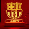 Transparent Gift Lámpara Personalizada Equipos Fútbol. Escudo FC Barcelona. Regalos Originales Niños y Adultos. Lámparas Personalizadas. Regalos Día del Padre, Cumpleaños. Placa de Metacrilato Luz LED