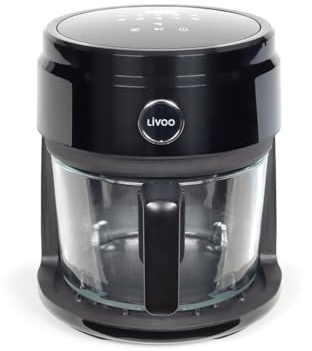 Livoo – Friteuse sans huile 3,5 L – 1400W, 8 programmes de cuisson, température réglable, 200 °C, minuterie