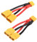 XT90 Parallel Y Splitter Akkuverbinder YACSEJAO 10AWG XT90 1 zu Dual Verlängerungskabel für Quadcopter Multirotoren RC LiPo Akku, 1 Paar